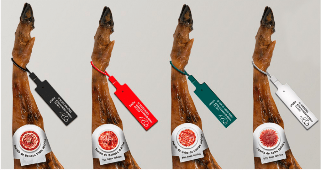 jamon etiqueta roja y negra